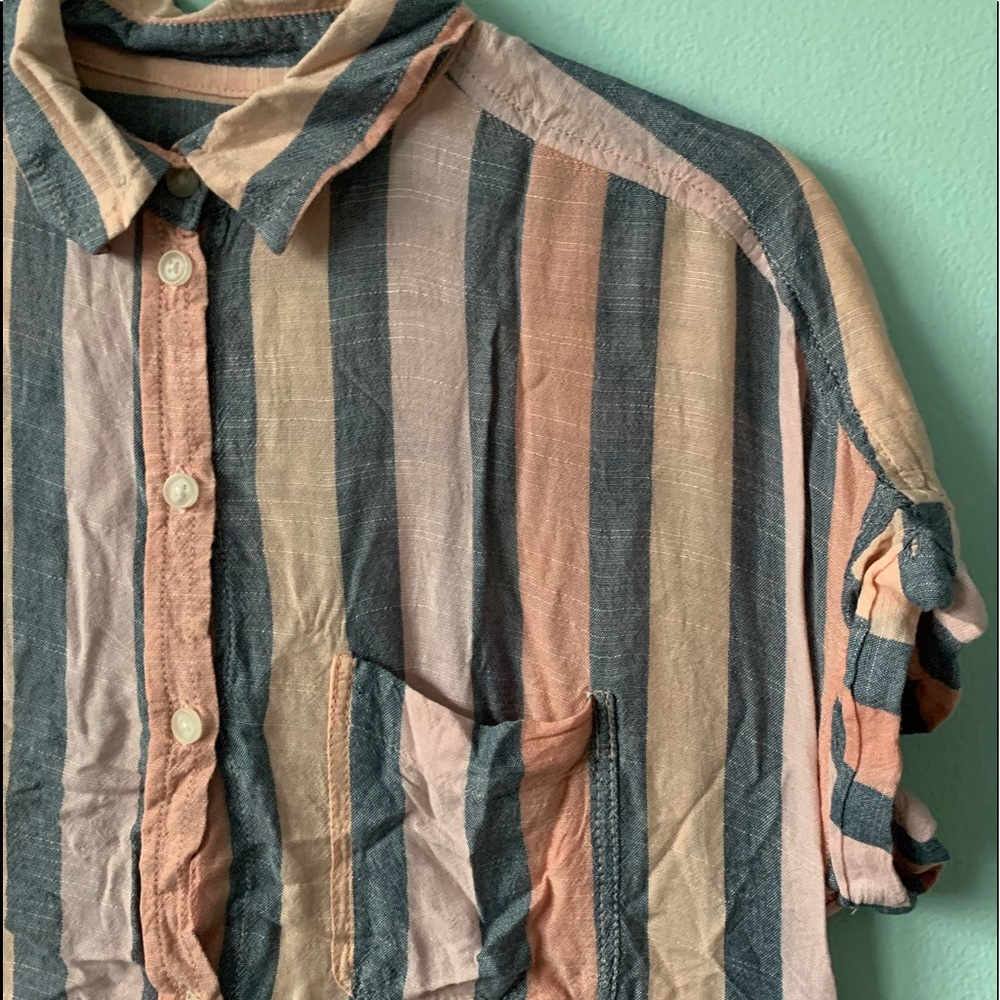 Button up t-shirt